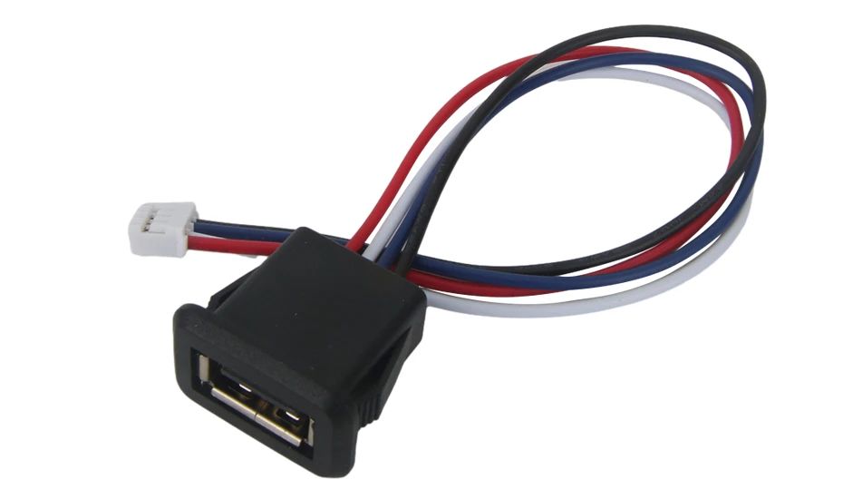 Description Picture 6 of item1-10pcs 2 Pin 4 Pin USB 2.0 Female Power Jack 2P 4P USB 2.0 Charging Port Connector Data Interface with Cable USB Charger Socket