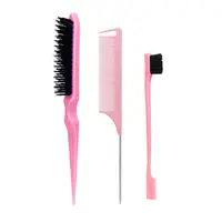 Peigne à Queue Jolie tue, Outils de Coiffure, Tête de Touriste, EyeblogugBrush, Triple NuclePeigne Comicrophone, Salon de Coiffure, 5Pcs 2