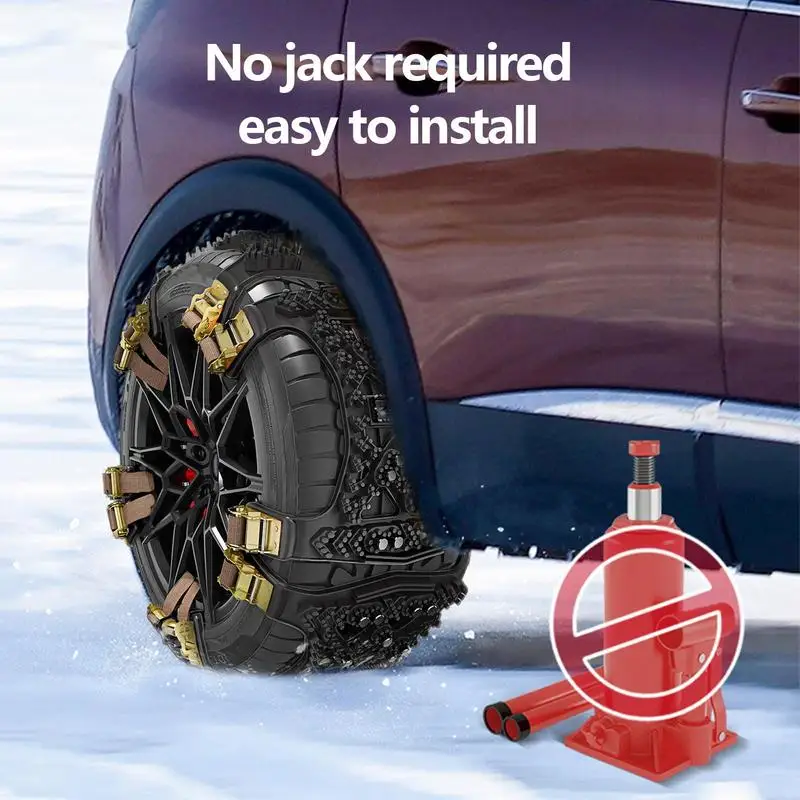 Snow Tire Chains Snow Chains Urgent Traction Car Tire Traction Chain Automotive Tools Anti-Skid For Car SUV Pickup