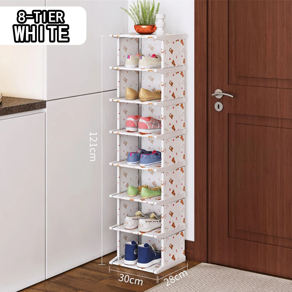 2-8 Tiers Shoe Organizer, Vertical Narrow Shoe Rack, Sturdy&Easy to Install Shoe  Shelf Storage Organizer, Space Saving Shoe Rack - AliExpress