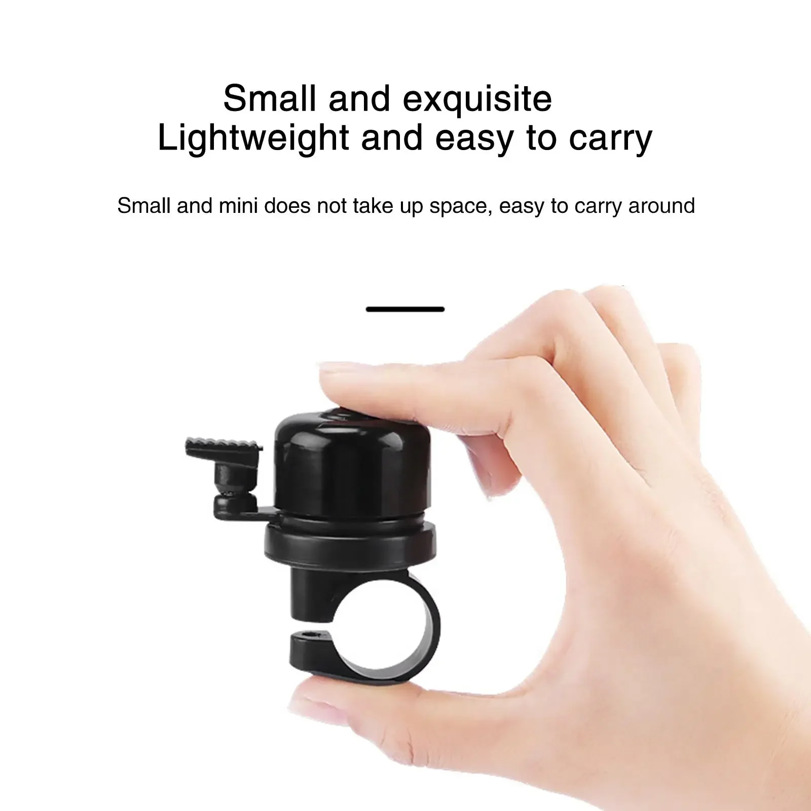 Bicycle Bell For Airtag Holder 22-25mm Anti-Theft Bracket Hidden Air Tags In Bell Classic Style Clear Sound Bicycle Accessories bicycle bell bicycle horn bicycle accessories