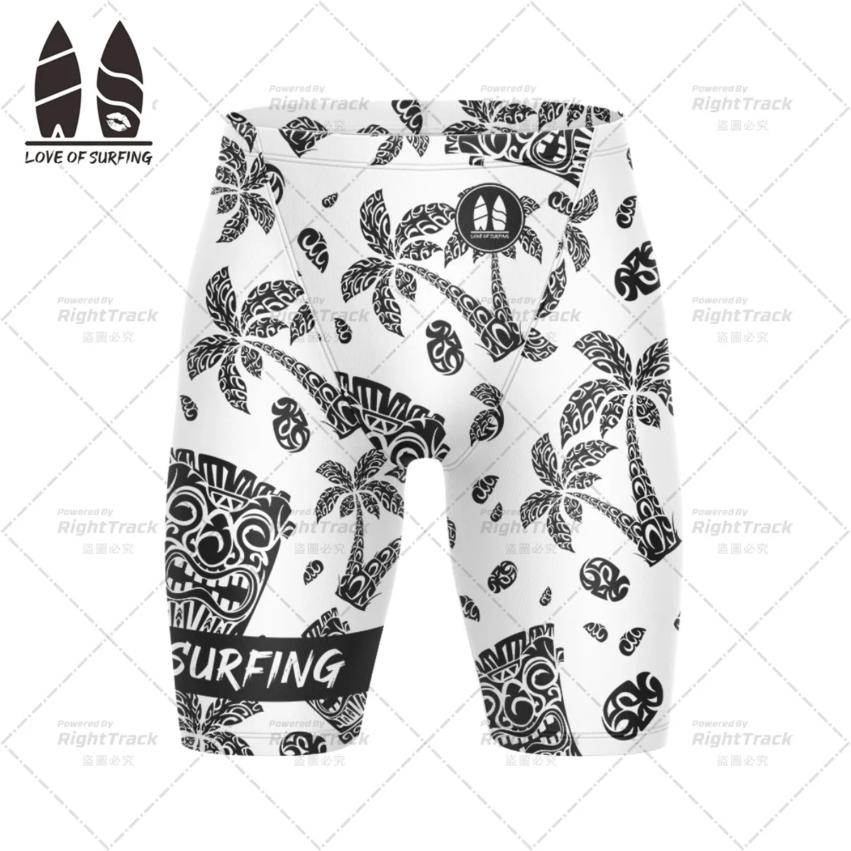 New Swimming Jammer Men's Swim Race Shorts Surfing Pants Swimwear Beach Trunks Bathing Suit Quick Dry Performance Swim Shorts