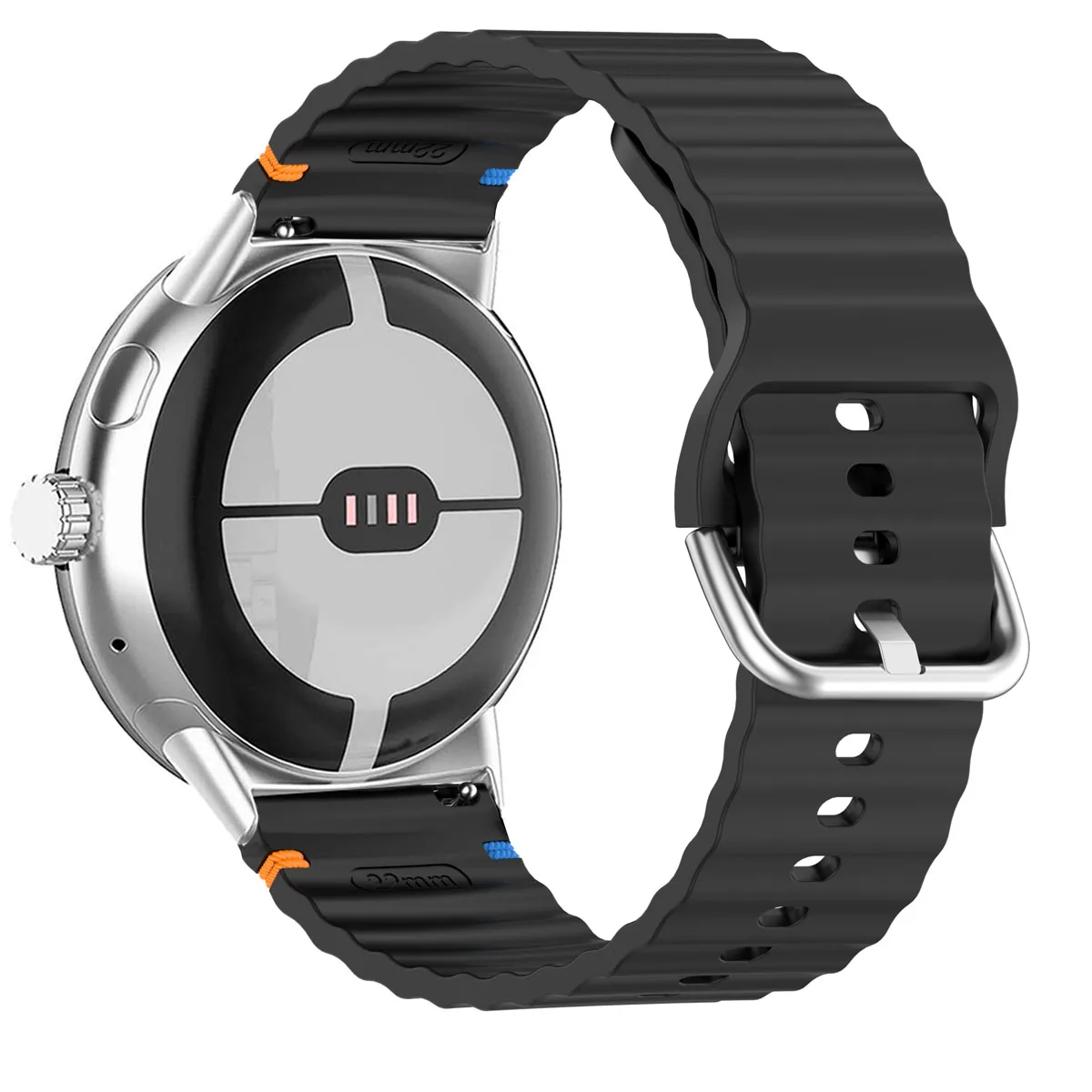 Sport Rubber Strap Silicone Watch Band No-Gap Bracelet Replacement Wristband