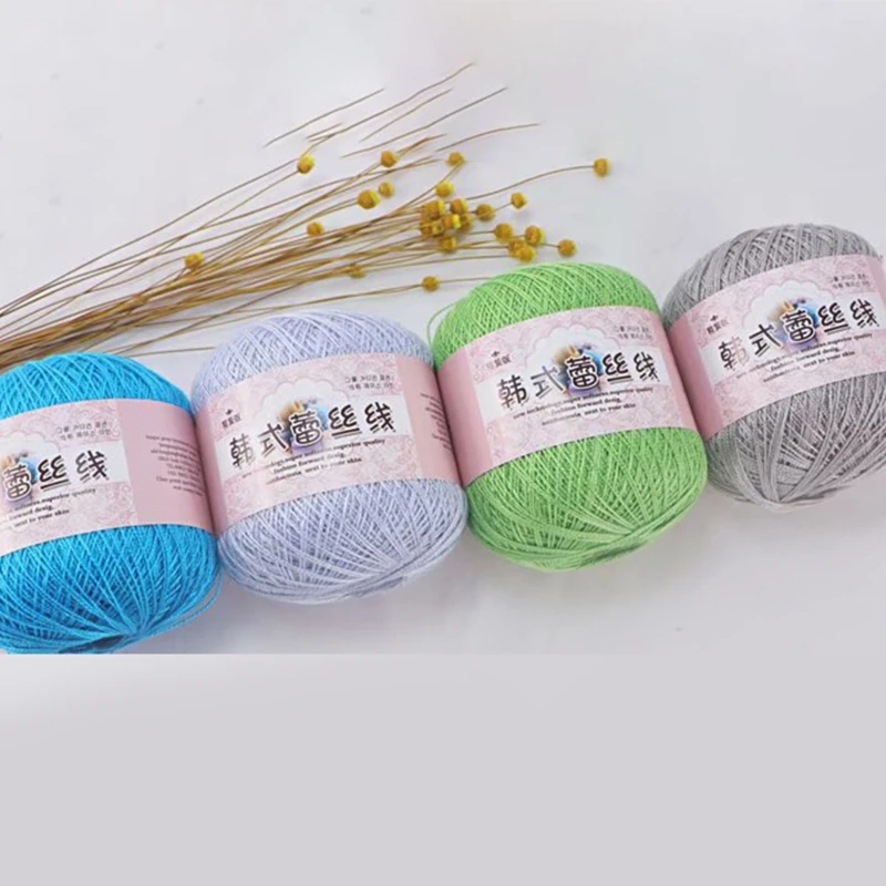 Lace Yarn For Crochet Yarn For Cardigan Scarf Suitable for Baby Solid Color Yarn