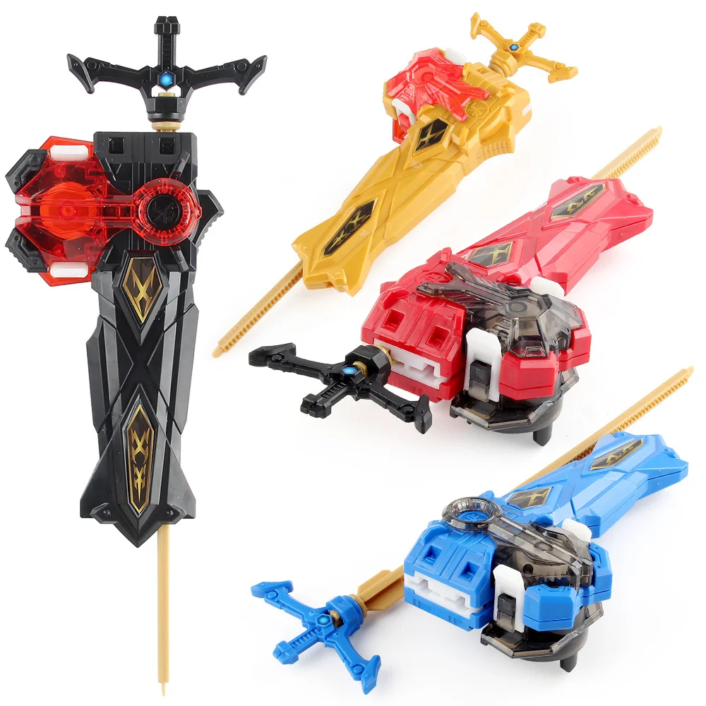 Single Sword Launcher Bey LR Ruler Ripcord Launcher Grip Starter without Spinning Top Kids Toys for Boys Gift