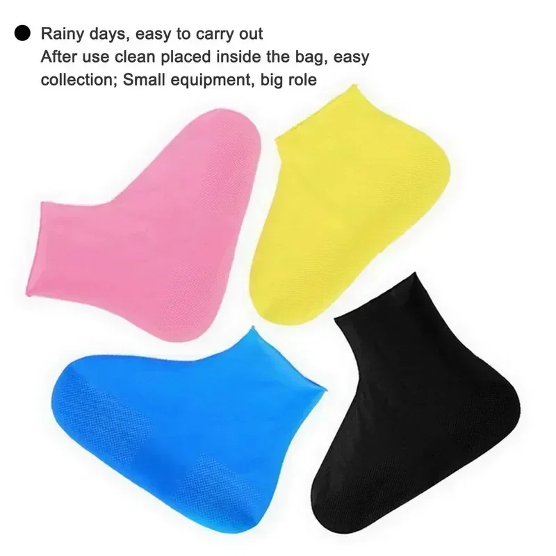 

Shoes 1pair Reusable For Shose Unisex Days Rain Waterproof Cover Protectors Silicone Rainy Outdoor Boots