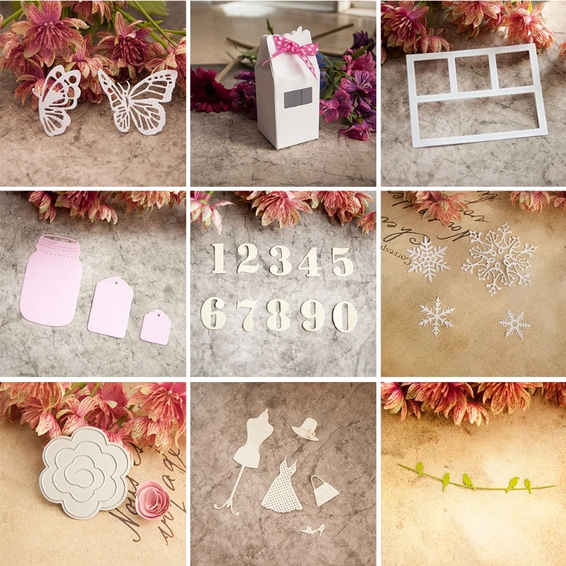 

Number Cutting Dies Stencil DIY Scrapbooking Embossing Album Paper Card Craft M68E