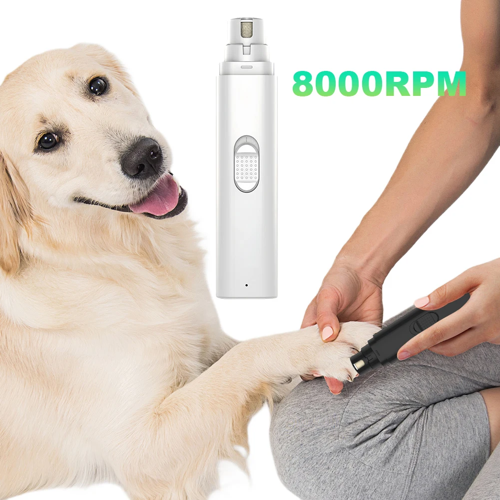 Electric Pet Nail Grinder Painless Paws Grooming and Smoothing 2-Speed for Small Medium Large Dogs Cats