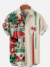  Mens for Women Aerospace Machine Print Casual Breathable Short Sleeve Hawaiian Shirts 