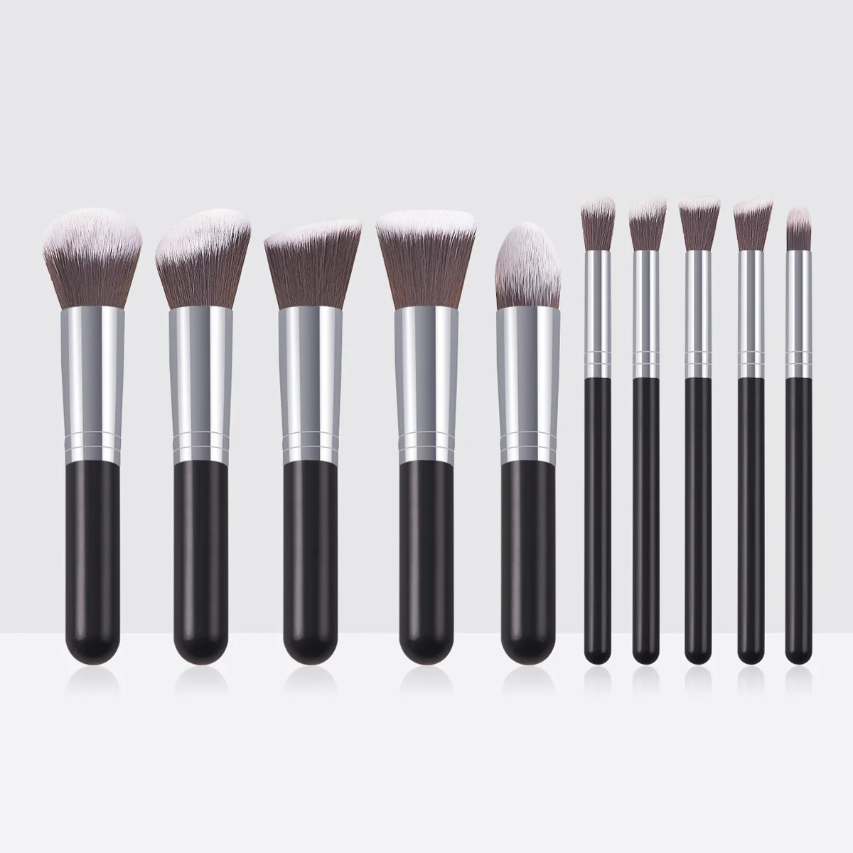 Festive 8-Piece Soft Synthetic Hair Makeup Brush Set
