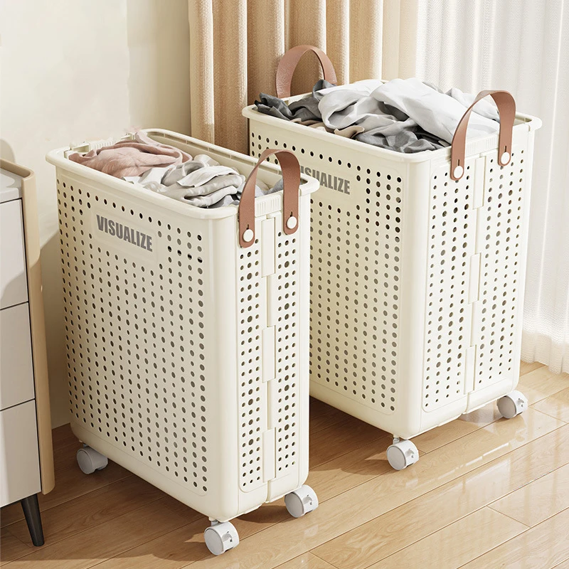 Cubo Ropa Sucia Cesto Ropa Sucia 100L Con Tapa - Plegable, Gris
