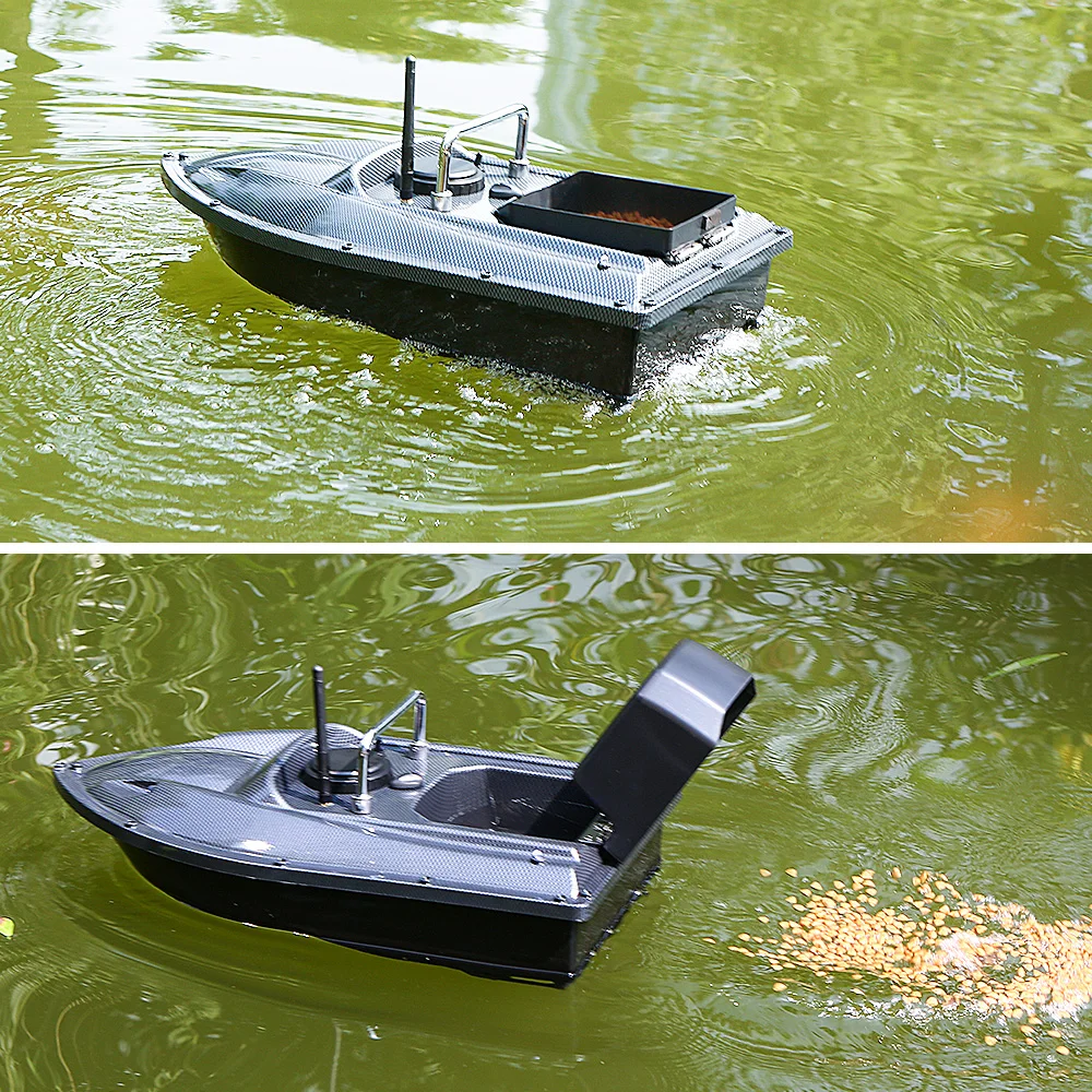 500M RC Fishing Bait Boat with Bag 2 Motors Night Light Lure Remote Control  Fishing Ship One Key Fixed Speed Cruise - AliExpress