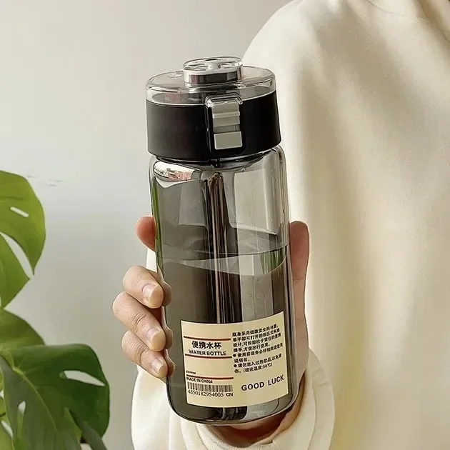 350/550/800Ml Transparent Water Bottles with Rope Portable Bpa Free Leakproof Drink Bottle Travel Drop-Resistant Tea Cup 5