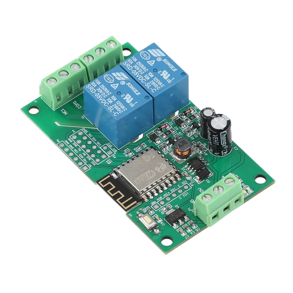 와이파이 스위치 컨트롤러 보드, ESP-12F 개발 보드, 무선 스마트 릴레이 모듈, 아두이노 기반, ESP8266, DC 5V 10A