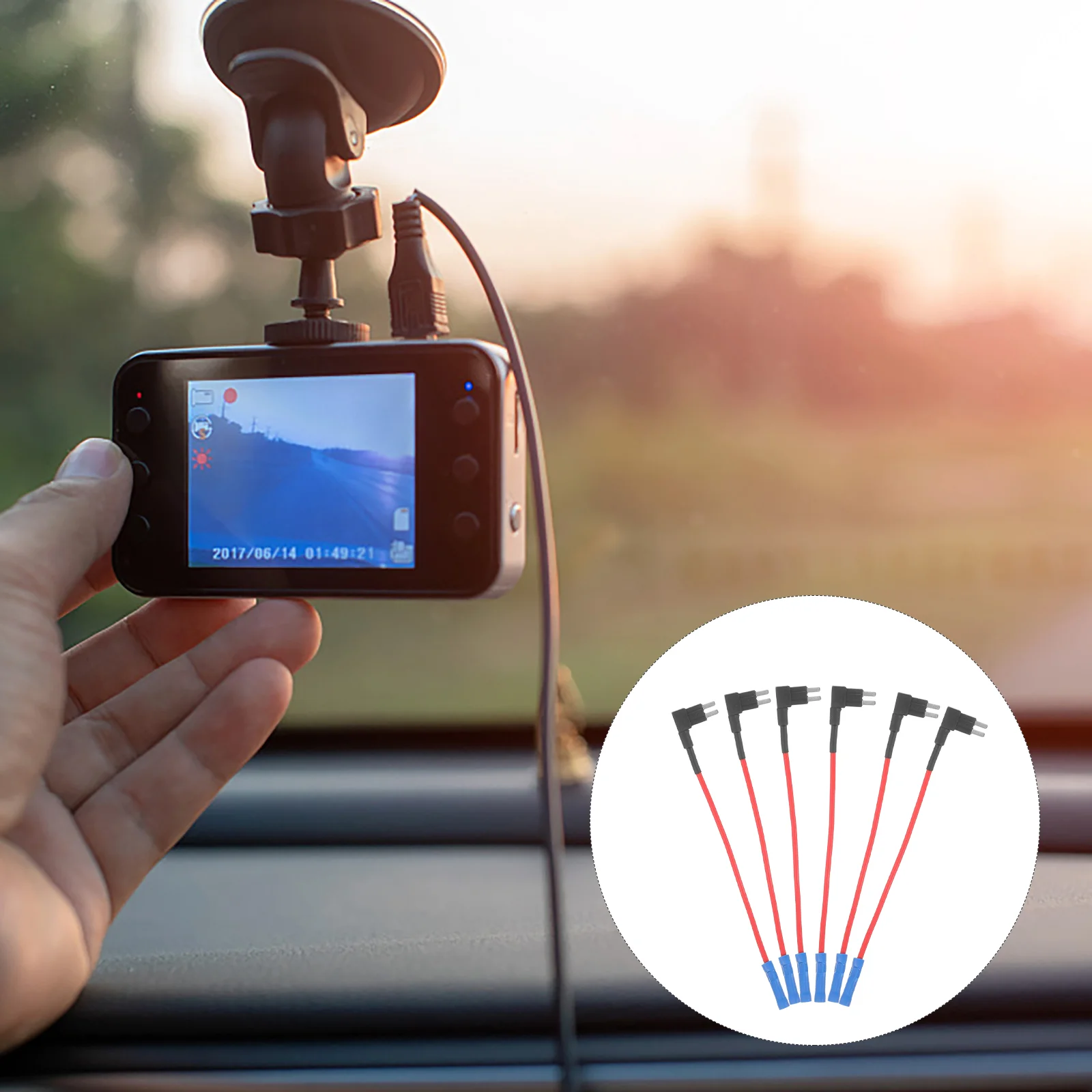 

6Pcs In Line Fuse Holder Fuse Tap Adapter Fuse Standard Plug Socket Accessory