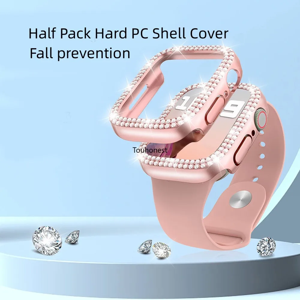 Sparkling Rhinestone Protective Watch Case Cover