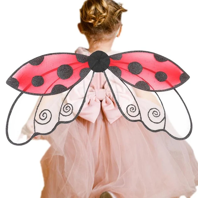 Fairy Wings For Kids Ladybug Wings Ladybug Costume Accessories Halloween  Dress Up Fairy Wings For Kids Party Supplies - AliExpress