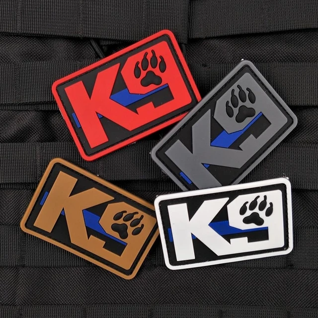 K9 Service Dog Rescue Dog Paw Embroidery Hook&Loop Patches Military  Tactical Patches Luminous Emblem Embroidered Badges - AliExpress