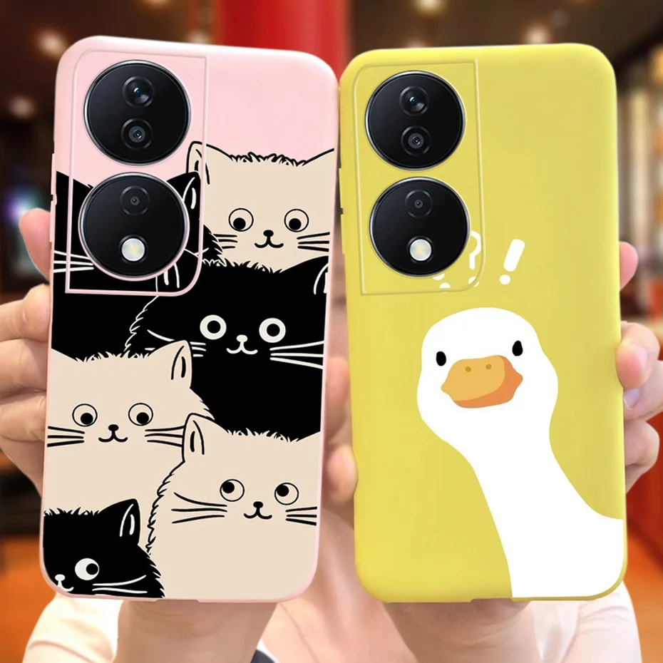Cute Cat Cartoon Jelly Phone Case Per Honor X7B Soft Silicon Tpu Custodie Antiurto Cover Posteriore Per Honorx7B X 7B 4G Clk-Lx2