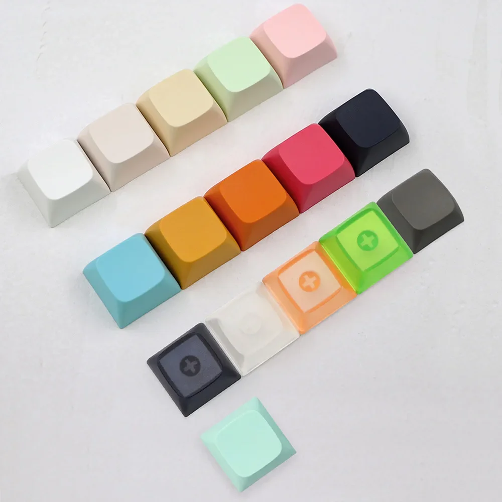 Xda Perfil Pbt Keycaps Teclado Mecânico 1u Bola Impressão em Branco Personalizado Gamer Cor Misturada Keycaps mx Switches Xda Altura