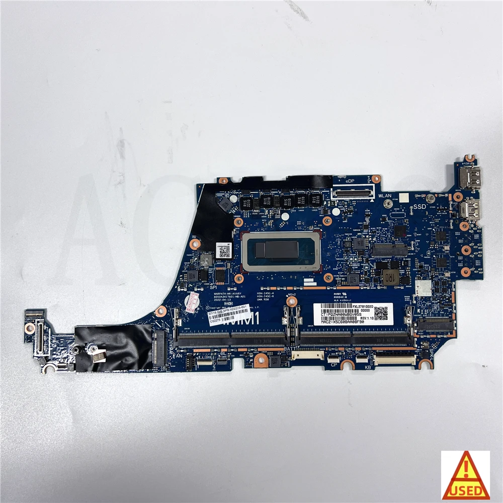 

Laptop Motherboard N22223-601 6050A3417601 For HP 840 G9 WITH SRLD7 i7-1270P Fully Tested and Works Perfectly.