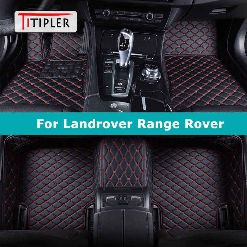 Alfombrillas Coche A Medida Para Range Rover Evoque (2011-2018) - Con Talonera Y Anclaje, Bordes Gris