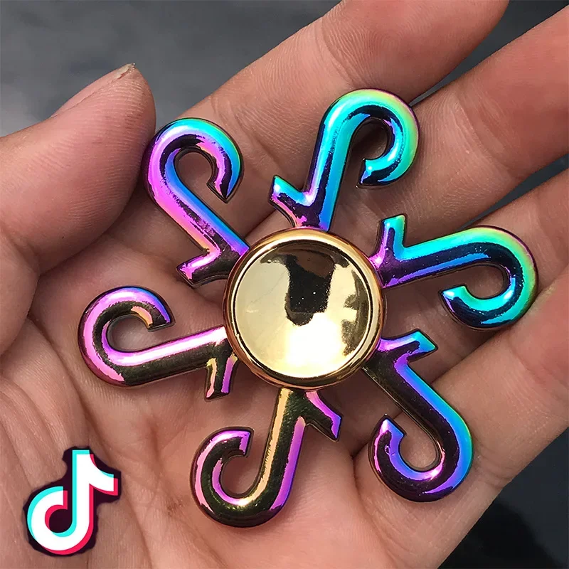 Sleek Metal Alloy Anti-Stress Fidget Spinner Toy
