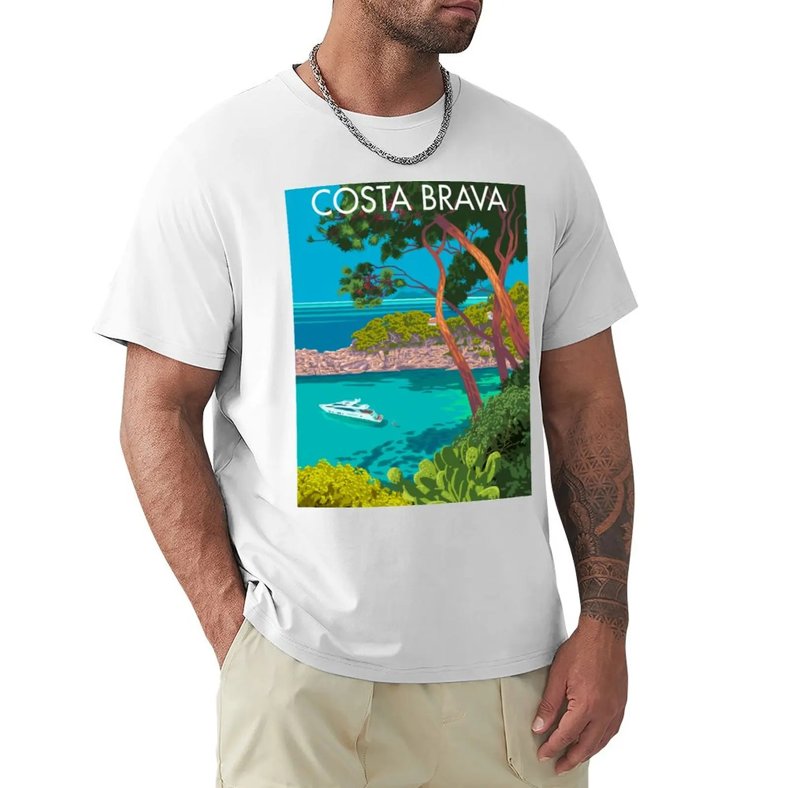 

Costa Brava, Spain T-Shirt blanks Blouse korean fashion men clothings