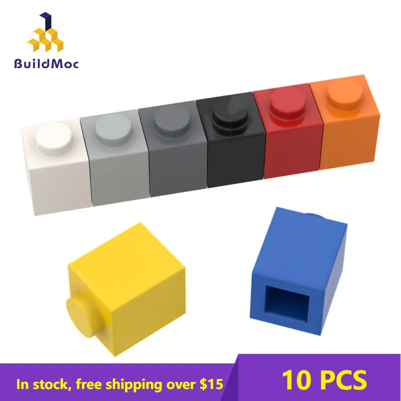 

10Psc 3005 1x1 Bricks Building Blocks Thick Figures Dots Educational Creative Size Compatible Brand Plastic Toys for Children