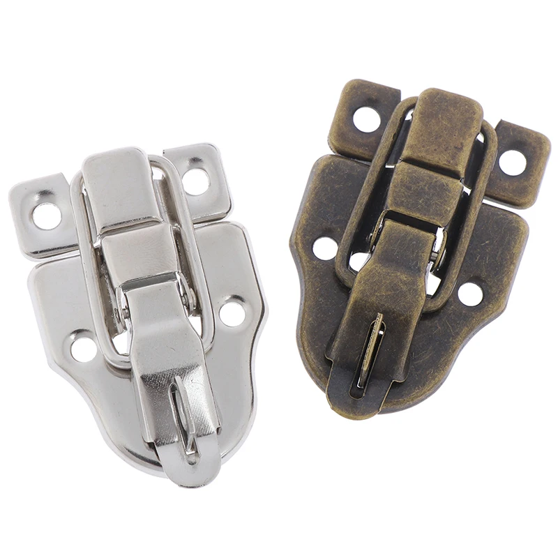 

2pcs Jewelry Chest Box Antique Metal Buckle Suitcase Case Toggle Lock Hasp Latch