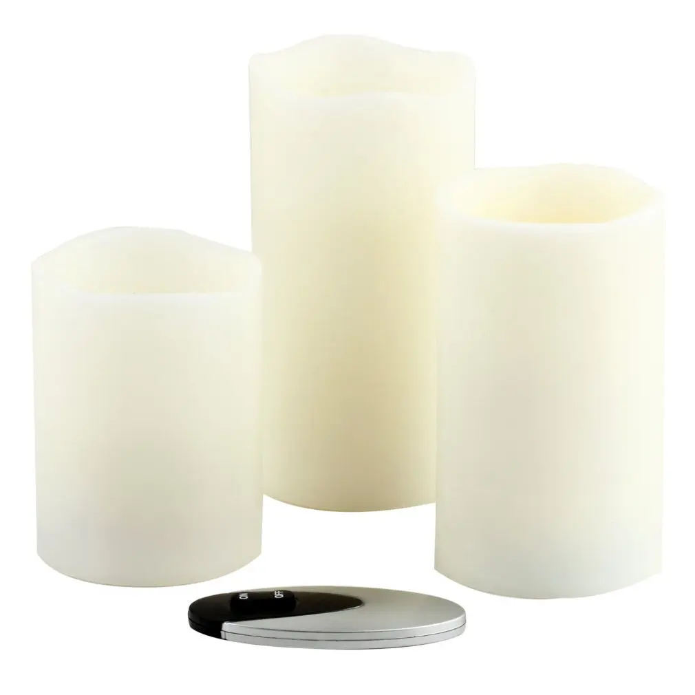 

Remote Control Electronic LED Candle Romantic Gift 3pcs LED Wax Candles