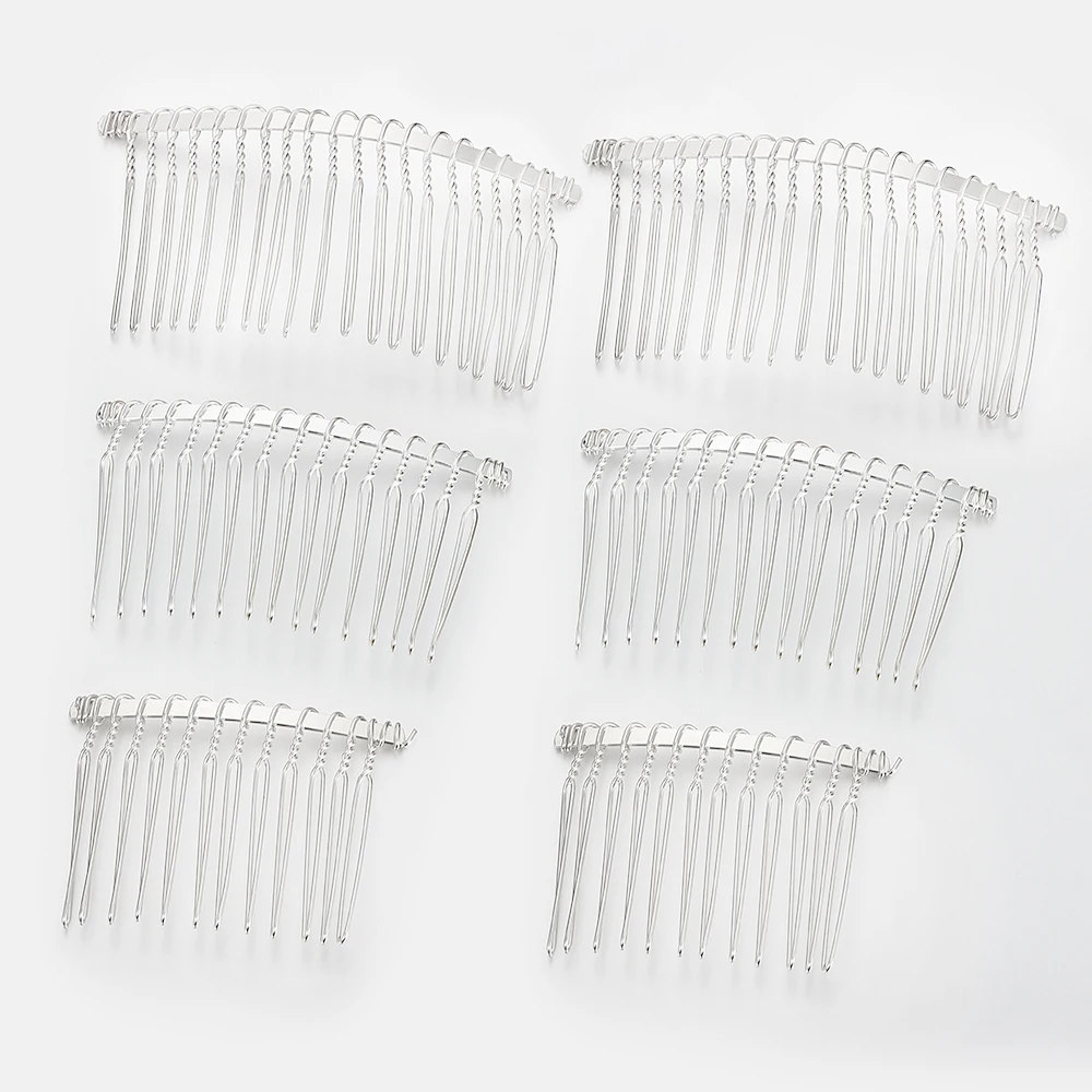 Hair Accessory Jewelry Accessories Hair Comb Bridal Headwear 10pcs 12/15/20mm Teeth Hair Comb Hairpin Jewelry Making Bridal Hair Combs DIY Wedding Accessories