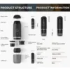 Portable Coffee Machine with Heating Function Car Expresso Maker TYPE-C Charging Port Fit Nespresso Capsule and Powder 7500Mah 6
