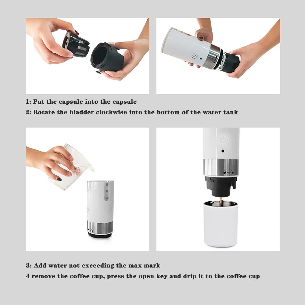 200ml Mini Coffee Machine Portable Coffee Maker Hourglass American Manual  Handheld Espresso Machine for Home Travel - AliExpress