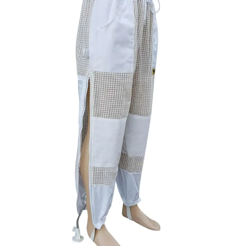 Protective Clothing Beekeeping Pant Ventilated Three Layer Mesh with Leg High Zippers & Pockets Beekeeping Supplies