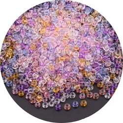 Vibrant Oling Transparent Glass Seed Beads for DIY Jewelry and Accessories (Candy Color 2)