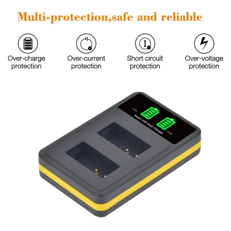 Nikon coolpix p1000 p950,Batmax-EN-EL20バッテリーとLEDデュアルUSB