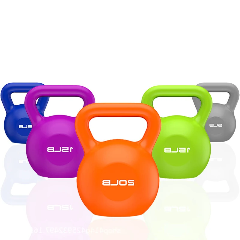 Palestra Indoor Commercial Household Multicolor Kettlebell Fitness Strength Training 15Lb Kettlebell