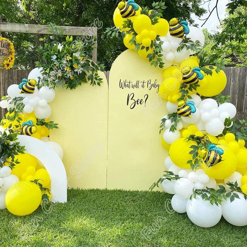 

214pcs Latex Yellow Balloons Memorial Day Garland Party Backdrop Baby Shower Kits Supplies Weekends Events Birthday Decoration