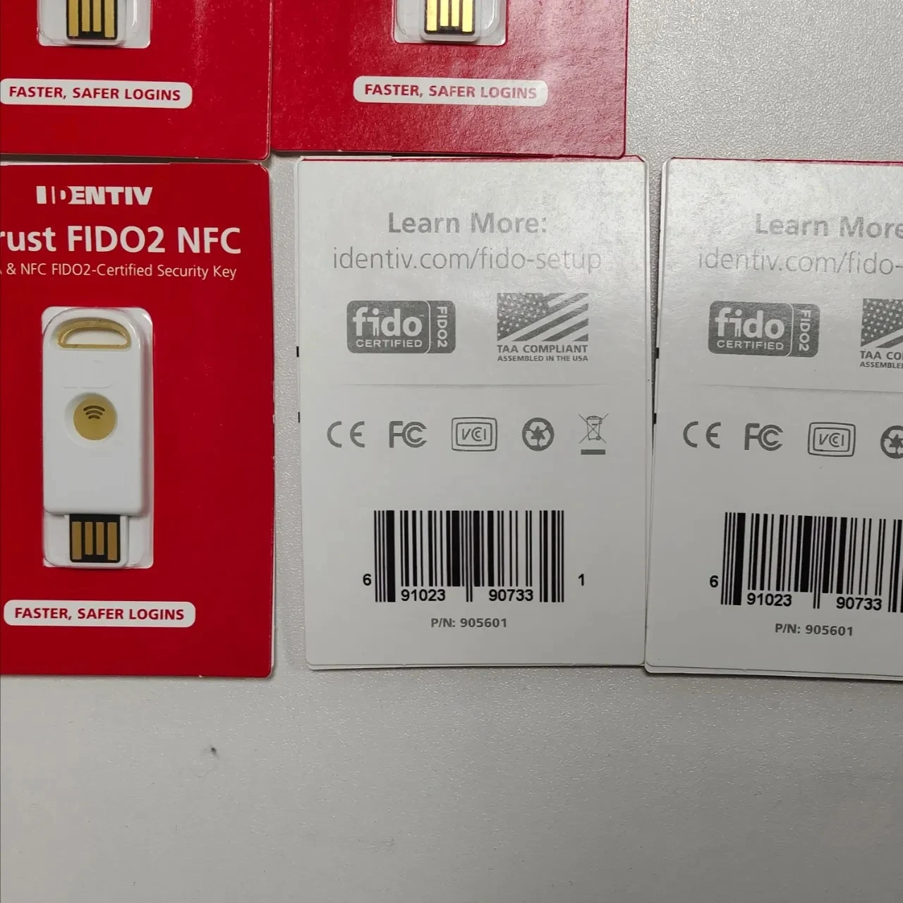 Fido กุญแจความปลอดภัย U2f การตรวจสอบความถูกต้องสองปัจจัย (2FA