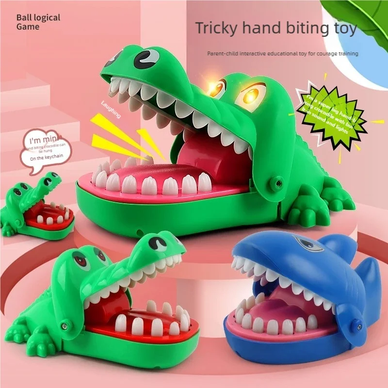 악어 손가락 물기기 장난감, 어린이 장난감, 안전한 플라스틱 소재, 재미있는 부..