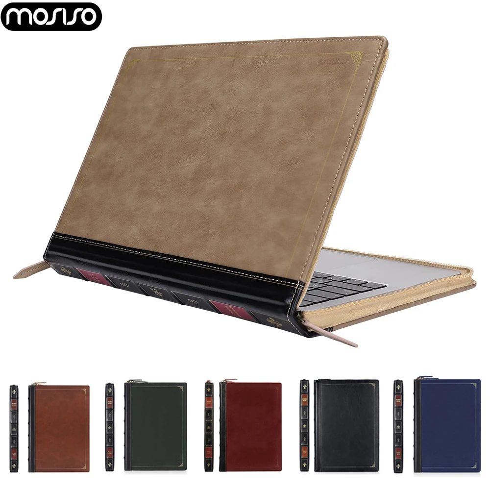 Capa de Couro pu para Macbook Air 15 m2 A2941 Pro Air 13 A2338 A2681 A2179 Tampa do Bolsa do Caderno para Mac Pro 14 16 Novo