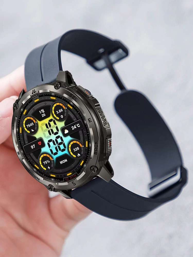 Magnetic Silicone Sport Band - 22mm Bracelet Belt