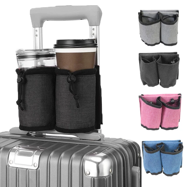 Durable Free Hand Travel Luggage Drink Bag Luggage Handless Travel Cup  Holder Travel Cup Holder Storage Bag Fits All Suitcase - AliExpress