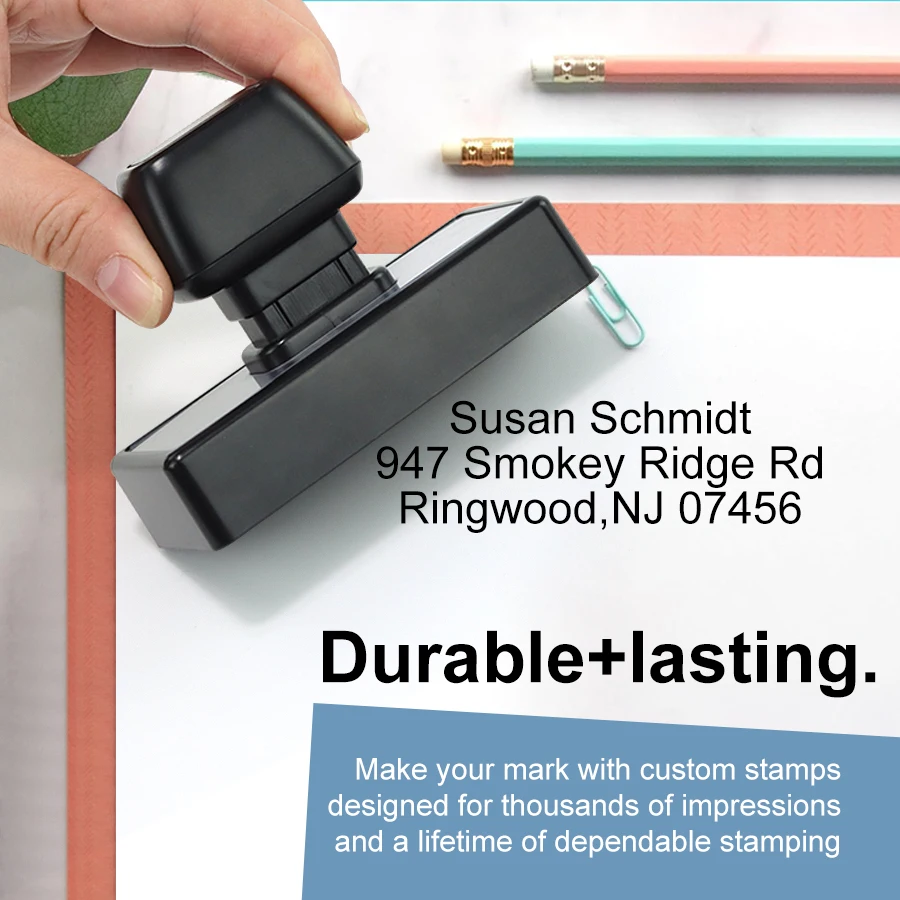 address stamp return address stamp 5 ink colors and 3 sizes choose DIY Business Signature Personalized Stamps self ink stamps