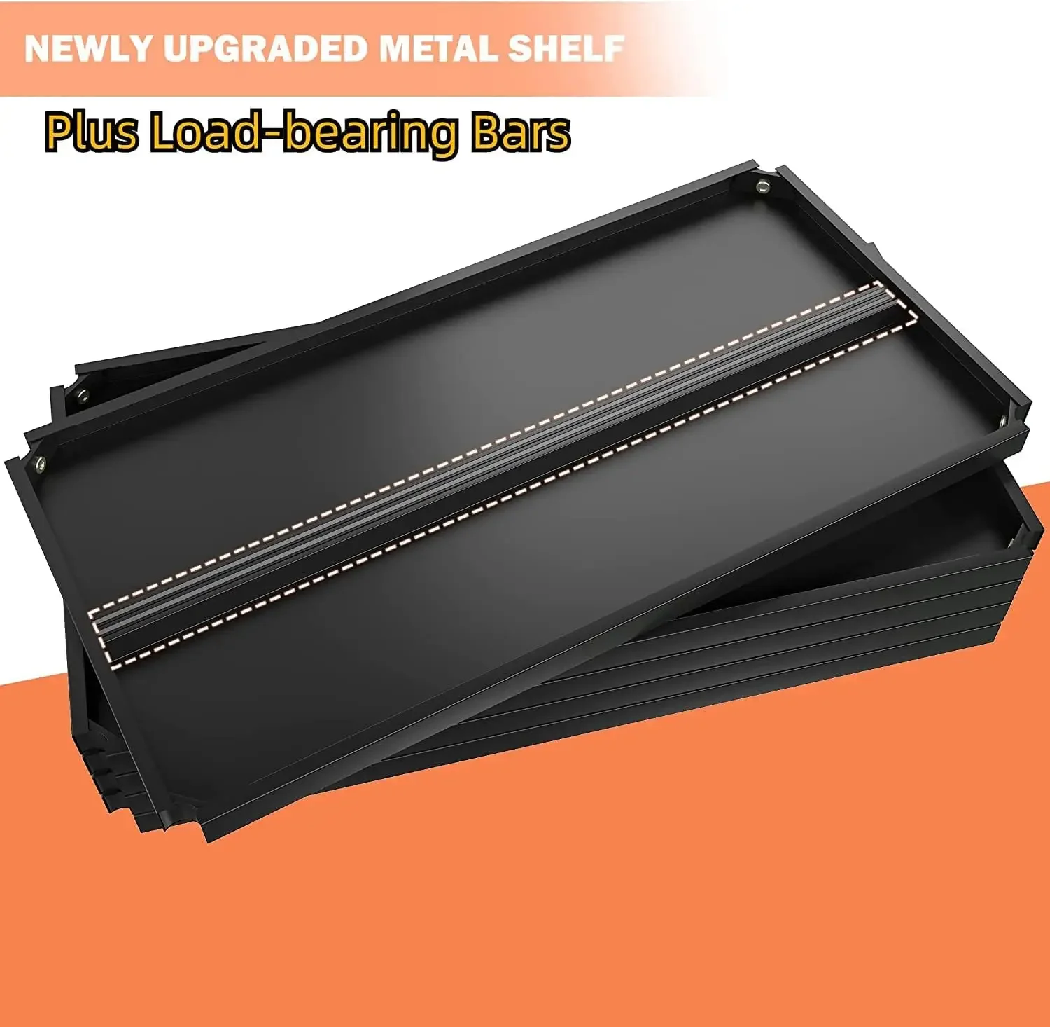 Garage Shelving Heavy Duty Storage Shelves for Storage with Wheels 5 Tier Metal Shelving Unit 1156LBS Adjustable Metal Shelves 6