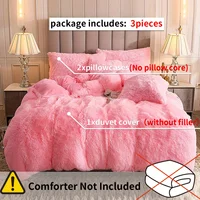Ensemble de housse de couette luxueux en peluche 3 pièces – Literie confortable et douce, parfaite pour le confort de la chambre à coucher, idéale pour les chambres d'amis et les dortoirs Aesth 2