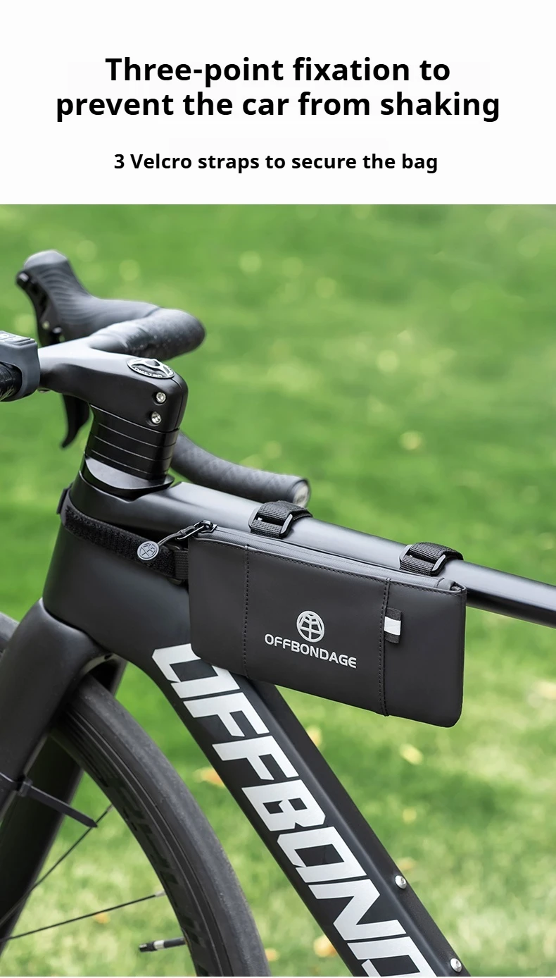 OFFBONDAGE Fahrradtasche Oberrohrtasche Seitentasche Reittrage Elektrofahrrad Radfahren Rennrad Mountainbike Fahrradzubehör – Detail 5