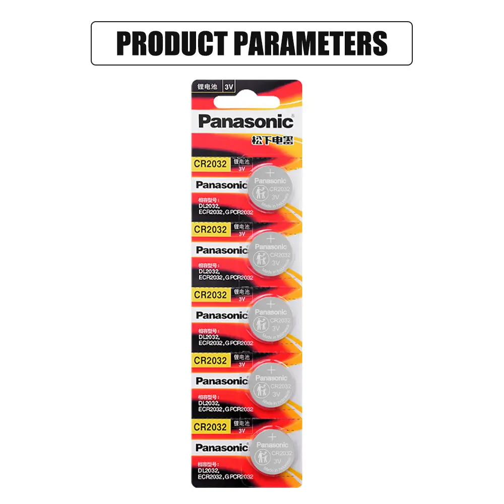 replacement battery PANASONIC 2021 Promotion Sale 3V CR2032 CR 2032 Watch Clock Batteries Button Coins Pilas Calculator Lithium Battery dyson battery