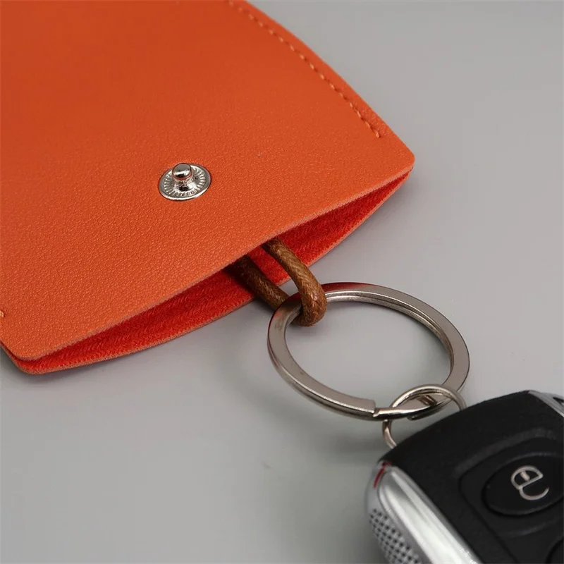 Leather Pu Leather Key Case Car Key Case Pull-Out Cover Keychain Funny Protection Keychain for House Cover